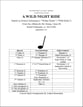 A Wild Night Ride Concert Band sheet music cover